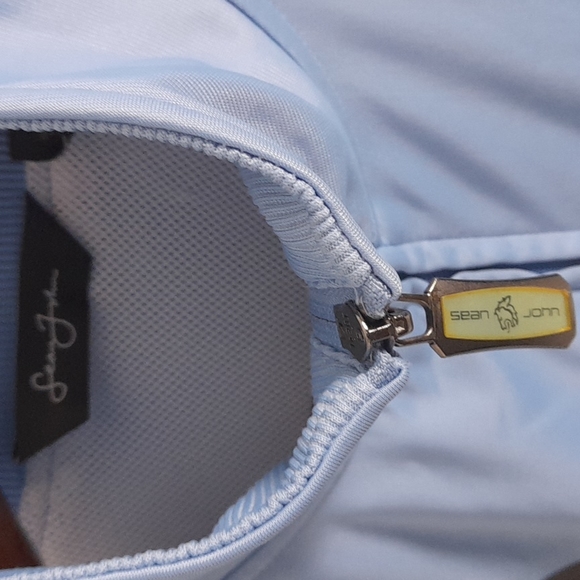 Sean John Full Zipped Sweater Jacket Small Blue #61 - Picture 2 of 11